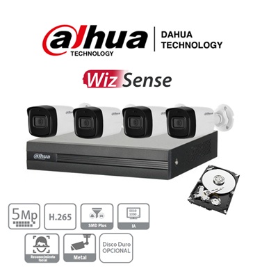 KIT 4 CÁMARAS MARCA DAHUA 400X400